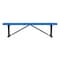 Leisure Craft Bench w/o Back, Surface Mount, 6ft., Blue B6XPSM-BLUE - alternate 1