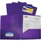 C-Line Products Two-Pocket Heavyweight Poly Portfolio Folder, Purple, 25PK 33959 - alternate 1
