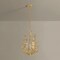 Troy Lighting Delmore 14.5in wide 3 Light Chandelier in Vintage Gold Leaf F4615-VGL - alternate 3