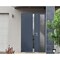 Vdomdoors Steel Door Cynex 6777 Grey Sidelight Exterior Window Stainless Inserts Single Modern Painted-W32+12 CYNEX6777EXD-GRE-W32+12 x H80-Left-hand Outswing - alternate 2