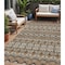 Homeroots 5' X 8' Taupe Brown And Ivory Moroccan Washable Indoor Outdoor Area Rug 594353 - alternate 1