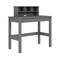 Homeroots 35" Gray Writing Desk 491466 - alternate 1