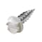 Malco Screw, 1/2-7 Thread, Single Thread, Hex, Slotted Drive, Sheet Metal White, 100PK HW7X1/2ZWG - alternate 1
