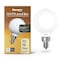Bulbrite 5 Watt LED G16 Light Bulbs, Warm Dimming 3000K Soft White, 1800K Candlelight, 500 Lumens, 4PK 862887 - alternate 9