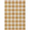 Homeroots 5' X 8' Orange And Beige Plaid Washable Indoor Outdoor Area Rug 595416 - alternate 5