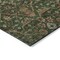 Homeroots 8' Emerald Brown And Red Round Floral Washable Indoor Outdoor Area Rug 604591 - alternate 5