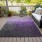 Homeroots 5' X 8' Purple And Dark Gray Ombre Washable Indoor Outdoor Area Rug 602894 - alternate 7