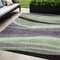 Homeroots 5' X 8' Purple And Green Abstract Washable Indoor Outdoor Area Rug 603684 - alternate 1