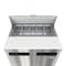 Koolmore 36 in. Commercial 2 Door Refrigerated Sandwich Prep Table 10 Pan Capacity and 11  Cu. Ft. of Storage KM-PTR36-2D - alternate 5
