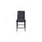Homeroots 25" Dark Gray Wood and Suede Counter Height Bar Chair 564786 - alternate 4