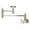 Kingston Brass Wall Mount Pot Filler Faucet, Polished Nickel KS3106ZX - alternate 1