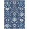 Homeroots 8' X 10' Navy Blue Charcoal And Ivory Damask Washable Indoor Outdoor Area Rug 599439 - alternate 5