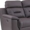 Homeroots 90" Brown Faux Leather Sofa 343838 - alternate 5