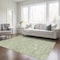 Homeroots 5' X 8' Green And Ivory Floral Washable Indoor Outdoor Area Rug 594618 - alternate 5