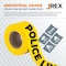 Jrex Safety Police Line Do Not Cross Tape Roll - 3 Mil - 1000 Ft x 3 Inch Wide Each - Yellow, 6PK PPLT-JR-3M-6PK - alternate 2