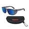 Ergodyne Translucent Smoke Frame Blue Mirror Lens Safety Glasses, AFAS Polarized Mirrored Lenses SIXTEN-AFASPM - alternate 1