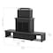 Sunjoy Wood Burning Fireplace, Black/Dark Gray, Steel, with Chimney, Spark Screen, Wood Storage, and Cover A304004832 - alternate 4