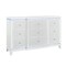 Homeroots 62" White Wood Lighted Nine Drawer Triple Dresser 633700 - alternate 9