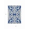 Homeroots 3' X 5' Navy Blue And Ivory Damask Washable Indoor Outdoor Area Rug 614443 - alternate 7