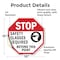 Signmission Stop Safety Glasses Required Beyond, 10 Inch X 10 Inch, Vinyl Decal OC-D-10-308 - alternate 3