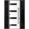 Vdomdoors Front Exterior Prehung Steel Door Ronex0131 Black Enamel 96 2 Sidelight Exterior Windows Sidelites RONEX0131EXD-BLK-W14+36+14xH96-RH-I - alternate 1
