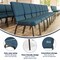 Flash Furniture Blue Fabric Church Chair, PK4 4-FD-CH02185-GV-BLUE-GG - alternate 5