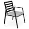 Leisuremod Chelsea Aluminum Outdoor Dining Table With 8 Chairs and Cushions, Light Grey CC20-T63BL-LGR6 - alternate 8
