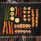 Home-Complete BBQ Grill Tool Set with Carrying Case and Reusable BBQ Mats 18 Piece HC-BBQ-MT - alternate 2