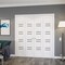 Sartodoors Sliding Closet Double Bi-fold Doors 72 x 84 inches, BASIC 4901 White with Black Glass, Tracks Trim BASIC4901DBF-WS-7284 - alternate 3