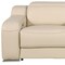 Homeroots 89in Cream and Silver Italian Leather Power Reclining Loveseat With Storage 720523 - alternate 6