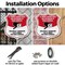 Signmission Bilingual 24 Hour Surveillance Shield Si, 6 Inch X 6 Inch, Plastic Sign SHI-P-6-363 - alternate 6