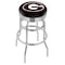Holland Bar Stool Co 25" Chrome 2-Ring Georgia "G" Swivel Bar Stool, Accent Ring L7C3C25GA-G - alternate 1