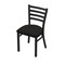 Holland Bar Stool Co 400 Jackie 18" Chair with Black Wrinkle Finish and Canter Espresso Seat 40018BW003 - alternate 1