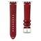Elegani Vintage Oil Leather Band Compatible with Apple Watch 46mm, Red, Black Buckle LOT2-RED-BLK-46 - alternate 1