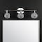 Jonathan Y Maeve 23" 3-Light Iron/Glass Contemporary Glam LED Vanity Light, Chrome JYL7536A - alternate 5