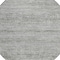 Homeroots 8' Gray And Charcoal Round Striped Washable Indoor Outdoor Area Rug 615664 - alternate 4