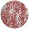 Homeroots 8' Burgundy And Ivory Round Abstract Washable Indoor Outdoor Area Rug 612943 - alternate 4