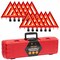 Xpose Safety 12 Sets Warning Triangle DOT Approved 3PK, Reflective Warning Road Safety Triangle Kit, 12PK WTR-3-12-X - alternate 1