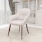 Leisuremod Elias Dining Chair Upholstered in Leather Velvet and Powder Coated Iron Legs EDC21BG - alternate 5