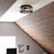 Vaxcel Harrison Matte Black 3-Light Flush Mount Ceiling Light with Clear Seeded Glass, 13.25-In. C0359 - alternate 8
