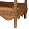 Bali & Pari Oteria Bohemian Light Honey Scalloped Rattan Side Table 250-13645-ZORO - alternate 4