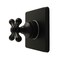 Kingston Brass Single-Handle Six-Way Diverter Valve with Square Trim Kit, Matte Black KS4040AX - alternate 1