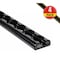 Mytee Products Aluminum 6 ft L-Track Trailer Tie Down Rail for Trailer - 2,225 lbs BS, Black, 4PK LTK6-BLKx4 - alternate 1