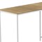 Homeroots 58" Natural and White Wood and Metal Corner Computer Desk 489855 - alternate 3