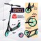 Outdoorcruiser Outdoor Cruiser Kick Scooter, Ages 6+, 240 LBS Max, Foldable, 8in. Wheels, Suspension, Black/Aqua OCTENS753 - alternate 5