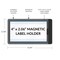 C-Line Products Label Holder, Polypropylene, 4 in H 87700 - alternate 5