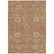 Homeroots 3' X 5' Copper Ivory And Black Floral Washable Indoor Outdoor Area Rug 604755 - alternate 5