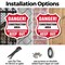 Signmission Construction Area Shield Sign Danger! Un, 6 Inch X 6 Inch, Plastic Sign SHI-P-6-373 - alternate 4