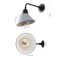 Jonathan Y Croydon 9.63" 1-Light Farmhouse Industrial Iron LED Gooseneck Arm Outdoor Sconce, Matte Silver Blue JYL7612K - alternate 5