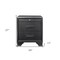 Homeroots 27" Gray Wood Two Drawer Nightstand 384061 - alternate 4